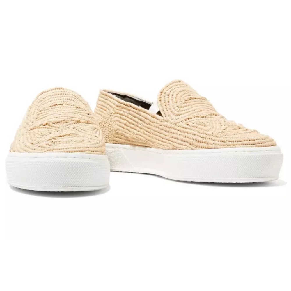 Robert Clergerie Beige and White Sneakers